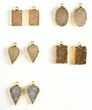 Lot: Druzy Quartz Pendants/Earrings - Pairs #140834-2